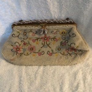 Beaded Clutch Flower Bag